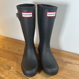 Hunter Matte Black Waterproof Boots